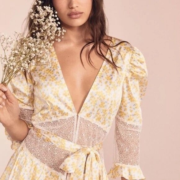 For Love And Lemons Other - For love and lemons Daffodil robe